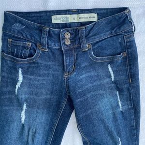 Charlotte Russe Low Rise Flare Size 0 Inseam 28